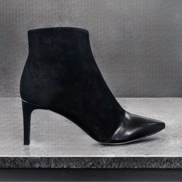 Rag & Bone Beha Stiletto Boot in Black Suede & Leather - Picture 4 of 16